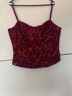 Bordeaux  rode top, maat 40/42, Ophalen of Verzenden, Zo goed als nieuw, Rood, Overige typen