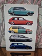 Volkswagen golf reclamebord, Ophalen of Verzenden, Nieuw, Reclamebord