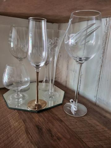 Riviera Maison 6x wijn cognac cocktail champagne glas   beschikbaar voor biedingen