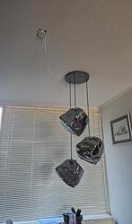 Hanglamp Roxan Chroom - 3 Glazen Bollen, Huis en Inrichting, Ophalen of Verzenden, Zo goed als nieuw, Glas, Modern