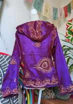 Goa hippie boho india pailletten sequin paars glanzend vest, Kleding | Dames, Ophalen of Verzenden, Zo goed als nieuw, Maat 38/40 (M)