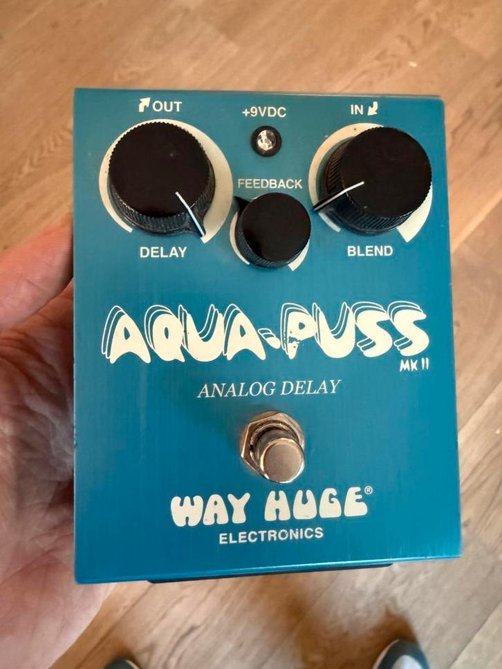 Way Huge Aqua-Puss Mk II – Analoge Delay – Topconditie, Muziek en Instrumenten, Effecten, Zo goed als nieuw, Ophalen of Verzenden