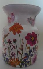 decoupage vaas, Overige kleuren, Nieuw, Ophalen of Verzenden, Glas