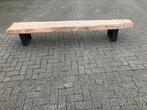 Tv meubel/salontafel eiken boomstam plank, Nieuw, Minder dan 100 cm, 25 tot 50 cm, Ophalen of Verzenden
