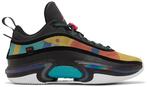 Air Jordan 36 Low "Black Multi-Color" maat 42,5, Ophalen of Verzenden, Zo goed als nieuw, Zwart