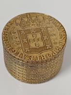 Antiek zilver gekeurd munten munt doosje, Ophalen of Verzenden, Zilver