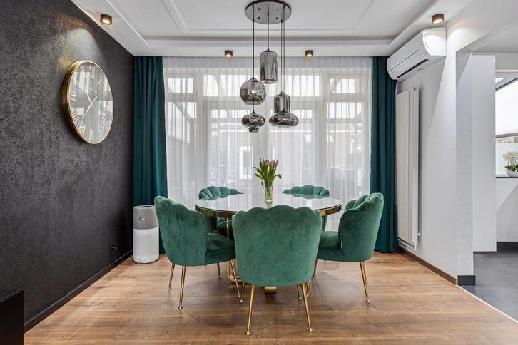 Richmond Ronde Tafel + 5 Stoelen - Zo Goed Als Nieuw!, Huis en Inrichting, Stoelen, Zo goed als nieuw, Vijf, Zes of meer stoelen