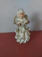 Kerstengel wit zilver kleurig., Verzamelen, Beelden en Beeldjes, Ophalen of Verzenden, Zo goed als nieuw