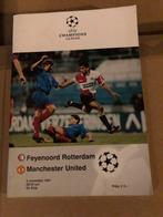 Wedstrijdboekje  Feyenoord Manchester  United, Ophalen of Verzenden, Zo goed als nieuw, Feyenoord