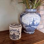 Delfts blauw stroopwafel pot, Antiek en Kunst, Ophalen of Verzenden