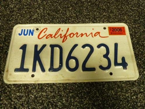 Kentekenplaat licenseplate California 2006 USA, Verzamelen, Automerken, Motoren en Formule 1, Gebruikt, Auto's, Verzenden