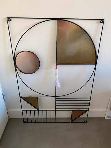 Made com wanddecoratie ‘Carrie’ 60x90cm messing en koper beschikbaar voor biedingen