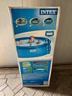 Intex easy set zwembad 457x122 cm incl. pomp, ladder skimmer, 300 cm of meer, 400 cm of meer, Rond, Opzetzwembad