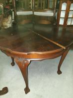 Chippendale barok lodewijk uitschuifbaar EETKAMER TAFEL, Ophalen