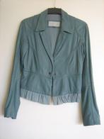 Zeer exclusief zeegroen leren jasje van INJOJ 36-38 snazzeys, Verzenden, Jasje, Maat 36 (S), Groen