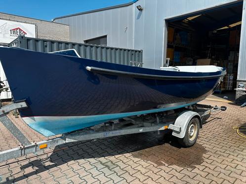 Sloep 9.9pk, Watersport en Boten, Sloepen, Gebruikt, Tot 10 pk, 3 tot 6 meter, Binnenboordmotor, Benzine, Polyester, Ophalen