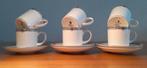 Wedgwood Amherst 6 mocca/espresso  kopjes  en 5 schotels, Nieuw, Ophalen of Verzenden, Wedgwood, Kop(pen) en/of Schotel(s)