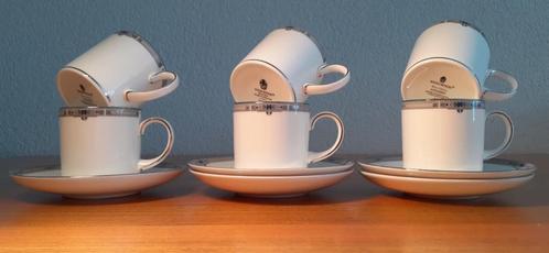 Wedgwood Amherst 6 mocca/espresso  kopjes  en 5 schotels, Huis en Inrichting, Keuken | Servies, Nieuw, Kop(pen) en/of Schotel(s)