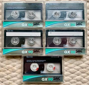 5 SKC QX90 Chrome position cassettebandjes QX 90 QX-90 tapes beschikbaar voor biedingen