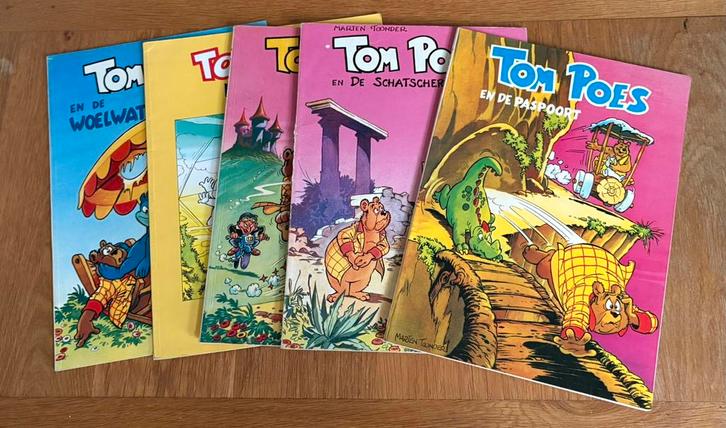 Stripboeken Tom Poes 5 delen, Boeken, Strips | Comics, Gelezen, Meerdere comics, Europa, Ophalen of Verzenden