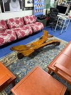 Grote salontafel podium sidetable bankje Japandi Wortelhout, Ophalen, Gebruikt, Japandi Rustiek Art Brut, Brutalisme, Loungen Loft