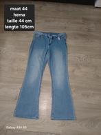Dames jeans broek maat 44 hema, Ophalen of Verzenden, Zo goed als nieuw, Blauw, W33 - W36 (confectie 42/44)