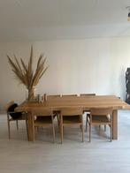 Mooie eikenhout boomstam eettafel 2.40m, Huis en Inrichting, Tafels | Eettafels, Gebruikt, 100 tot 150 cm, Eikenhout, 200 cm of meer