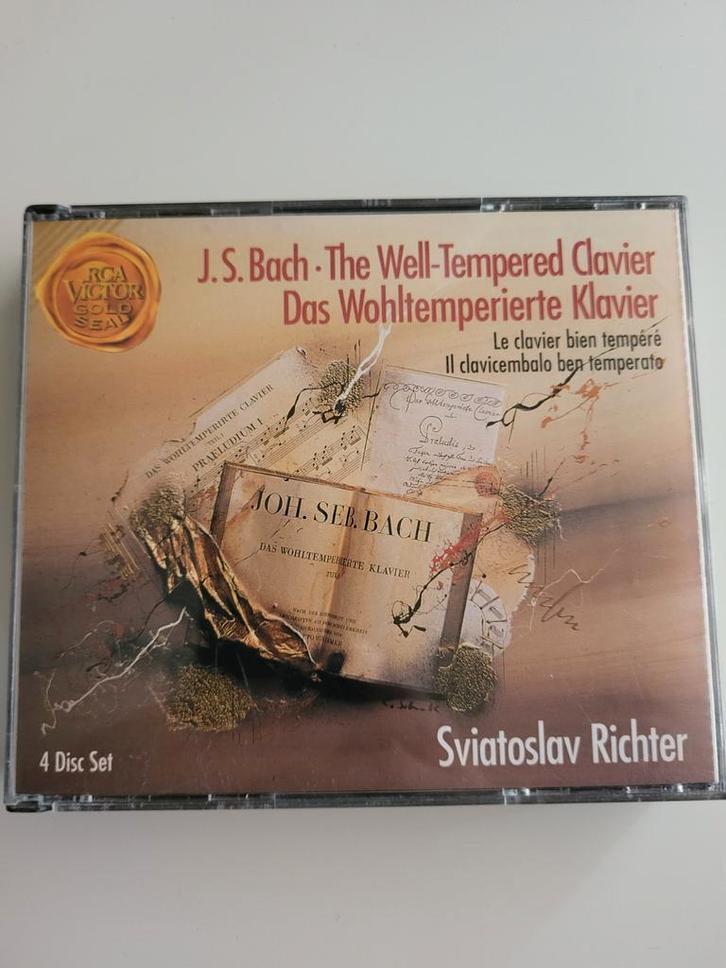 Bach - Das Wohltemperierte Klavier - Sviatoslav Richter 4cd, Cd's en Dvd's, Cd's | Klassiek, Zo goed als nieuw, Kamermuziek, Barok