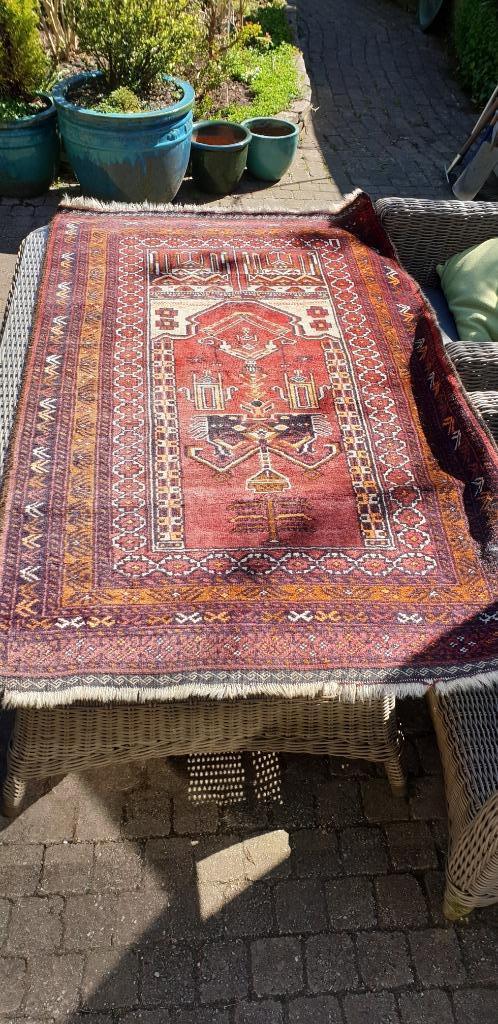 Vintage Trendy Origineel Oosters Perzisch tapijt vloerkleed, Huis en Inrichting, Stoffering | Tapijten en Kleden, Gebruikt, 50 tot 100 cm