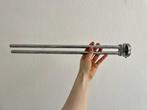 Handdoekenrek 2-armig - Towel rack, Huis en Inrichting, Badkamer | Badtextiel en Accessoires, Ophalen, Gebruikt, Grijs, Handdoekenrek
