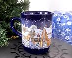 Beker mok winter kerst  kerstmok kerstbeker sneeuw kerstdorp, Ophalen of Verzenden, Zo goed als nieuw