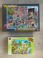 2 leuke puzzel (Rembrandt en Golf)!1000 stukjes beide, Hobby en Vrije tijd, Denksport en Puzzels, Ophalen of Verzenden, 500 t/m 1500 stukjes