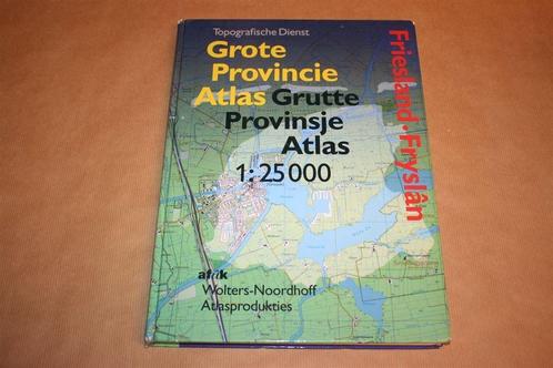 Grote provincie atlas. 1:25 000. Friesland., Boeken, Atlassen en Landkaarten, Gelezen, Nederland, 1800 tot 2000, Ophalen of Verzenden