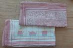 2 Nieuwe retro THEEDOEKEN, rose, Huis en Inrichting, Keuken | Textiel, Ophalen of Verzenden, Nieuw, Roze, Theedoek of Handdoek