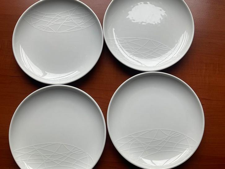 JAMIE OLIVER /4 borden side kick75-04/diam. 19.0, Huis en Inrichting, Keuken | Servies, Gebruikt, Bord(en), Overige stijlen, Glas