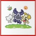 Borduurpakket Woezel en Pip met vrienden 271029, Ophalen of Verzenden, Nieuw, Handborduren, Borduurpakket