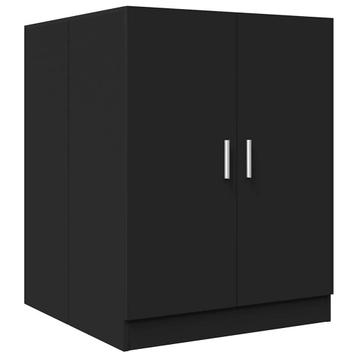 AANBIEDING | Wasmachinekast drogerkast zwart hout! GRTS BEZO beschikbaar voor biedingen