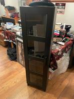 Vitrinekastje zwart, Ophalen, Met plank(en), Minder dan 50 cm, 100 tot 150 cm