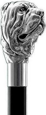 Wandelstok beukenhout verzilverde handgreep, Verzenden, Nieuw