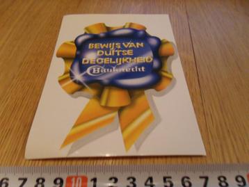 sticker BAUKNECHT Bewijs van Duitse degelijkheid  beschikbaar voor biedingen