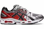 Asics Nimbus 9 Pure Silver Classic Red EU42.5 US9, Ophalen, Overige kleuren, Nieuw, Sneakers of Gympen