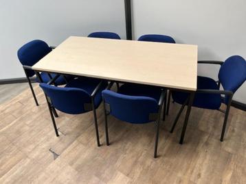 Simpele kantinevergadertafel – Ahorn (160) beschikbaar voor biedingen