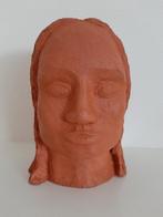 Buste vrouw borstbeeld terracotta klei, Ophalen of Verzenden, Zo goed als nieuw