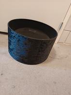 Lampenkap zwart krokodillen print, Ophalen of Verzenden, Zo goed als nieuw, Zwart, Rond