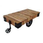 Industriële Salontafel Mango IJzer Drankenkar Serveerwagen, Huis en Inrichting, Woonaccessoires | Overige, Info@dehanzeherten.nl