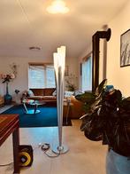 Staande schemerlamp 3 kelken wit dimbaar warm wit licht, Ophalen, Zo goed als nieuw, Glas, 150 tot 200 cm