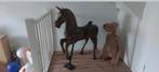 GROOT JAREN 60 CARROUSEL DRAAIMOLEN PAARD 1.20x1.10, Verzamelen, Ophalen of Verzenden, Gebruikt, Dier