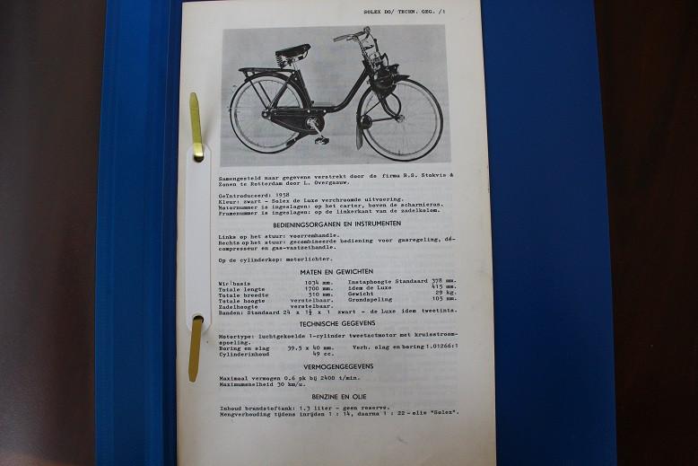 Solex DO technische gegevens werkplaats instructies, Fietsen en Brommers, Ophalen of Verzenden, Nieuw
