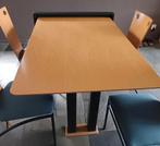 Uittrekbare eettafel met stoelen, Ophalen, Gebruikt, 50 tot 100 cm, Metaal