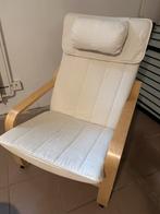 IKEA POÄNG fauteuil, Huis en Inrichting, Ophalen, 75 tot 100 cm, Zo goed als nieuw, Stof
